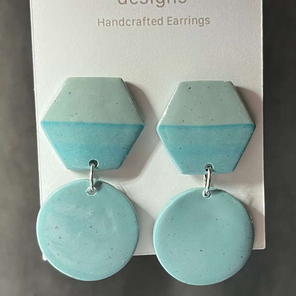 Glossy Handmade Clay Earrings - Picture 9 of 12